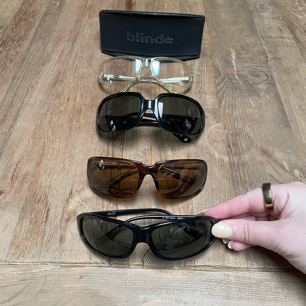 Blinde Sunglasses Set of 4- Black and Brown